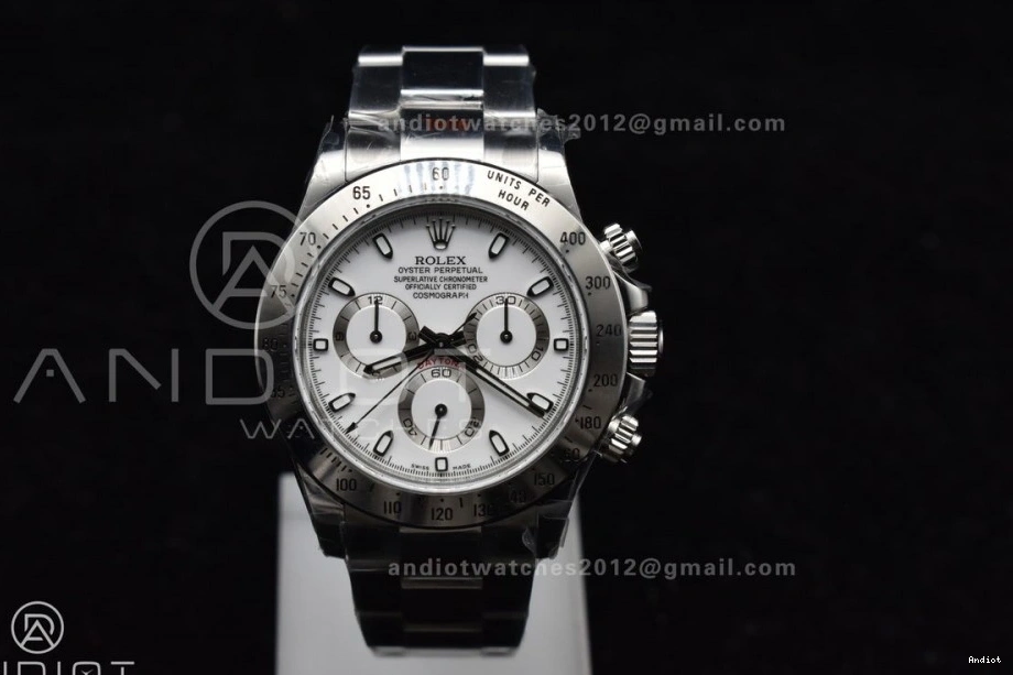 Dial 1:1 SS Daytona Best V2 White on Bracelet QF SA4130 Edition 116520 0329
